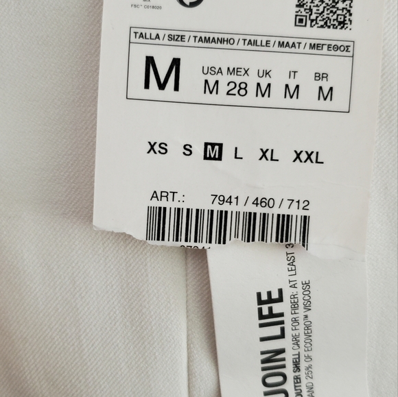 Zara Front Twist padded shoulders Short dress 7941/460 size medium - Picture 6 of 8